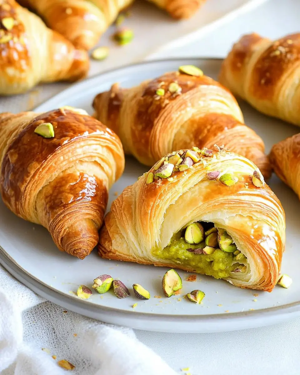 Schnelle Pistazien-Croissants: Irresistibly Creamy Delight