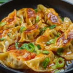 Cremige Gyoza Dumpling Pfanne First Image First Image