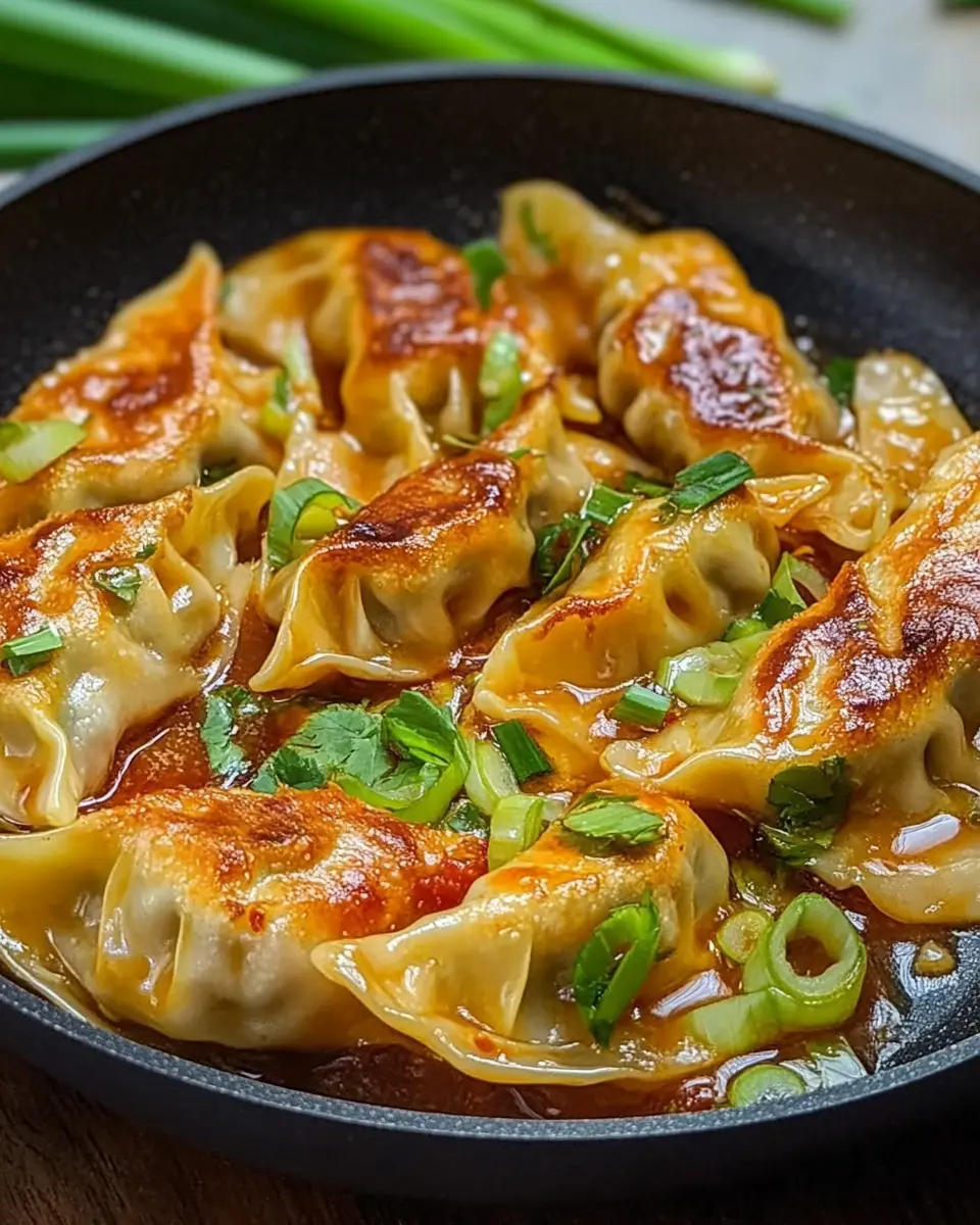 Cremige Gyoza Dumpling Pfanne First Image First Image