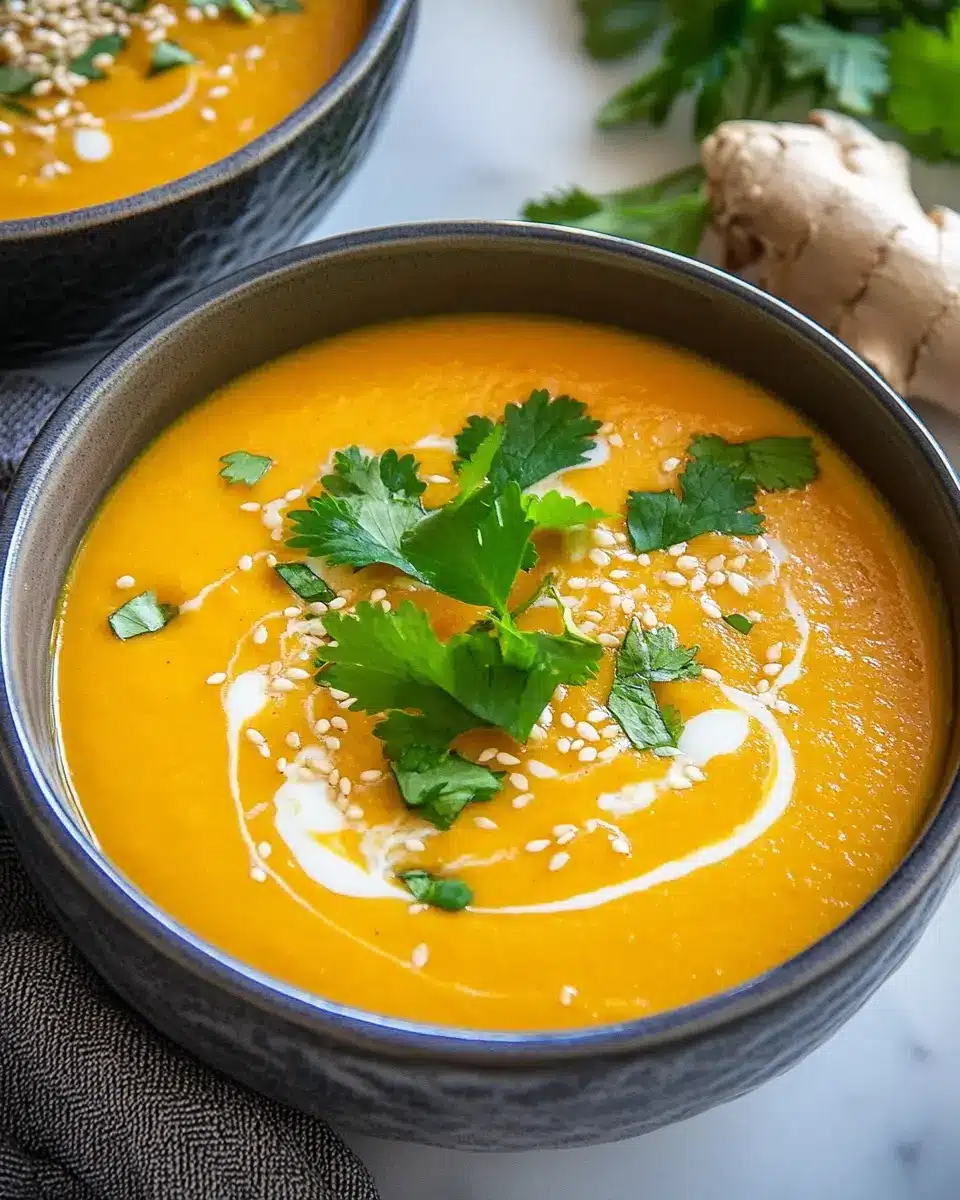 Möhren-Ingwer-Suppe mit Kokosmilch: The Best Cozy Comfort Soup