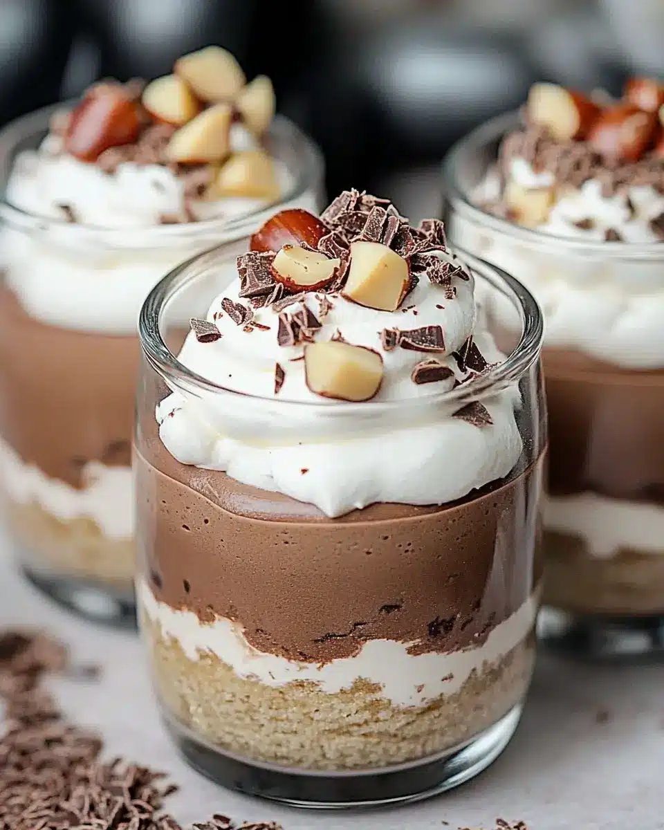 Mascarpone-Schokoladenmousse-Becher: Indulgent Chocolate Bliss