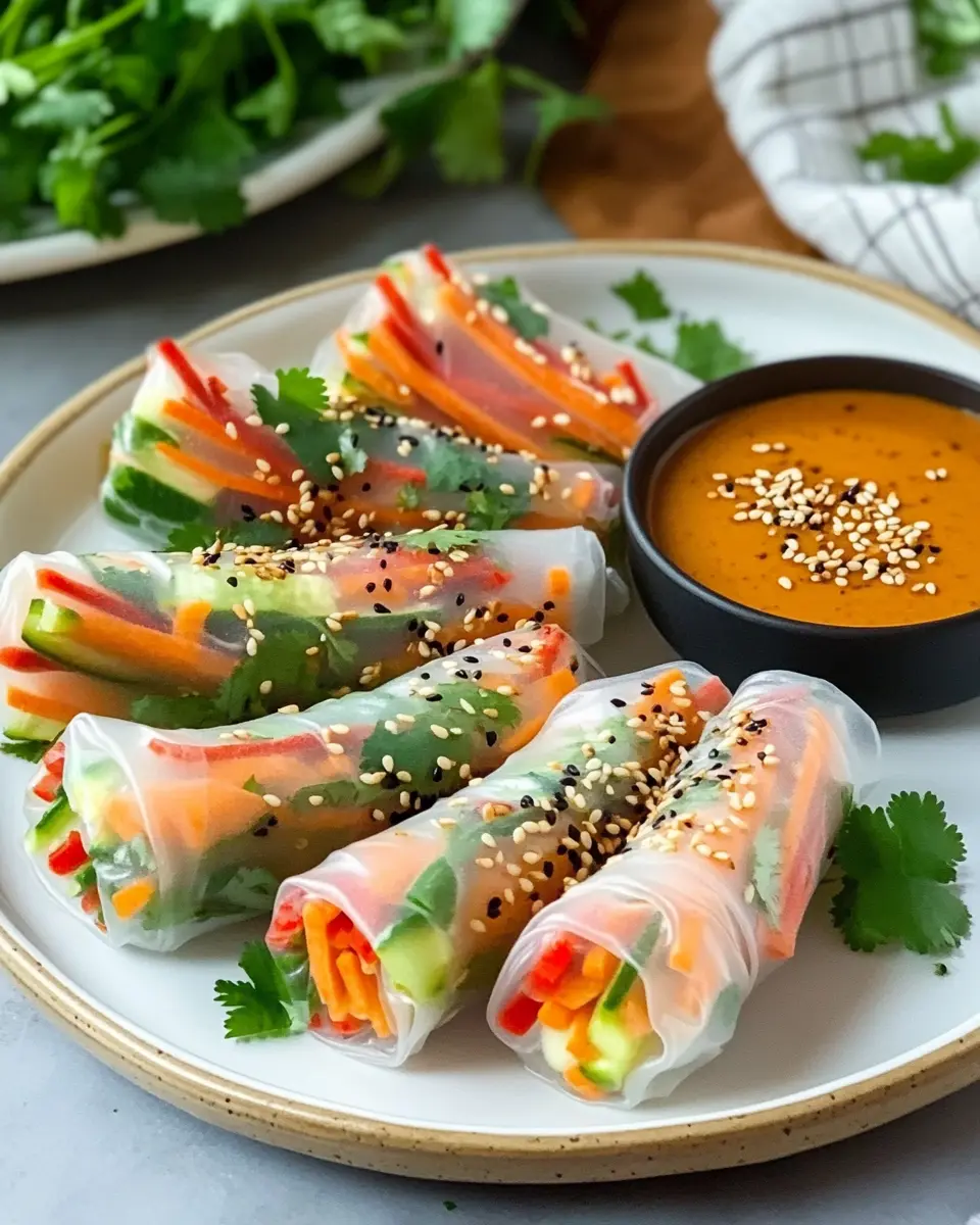 Sommerrollen mit Erdnusssauce: Easy, Flavorful, Guilt-Free Treats