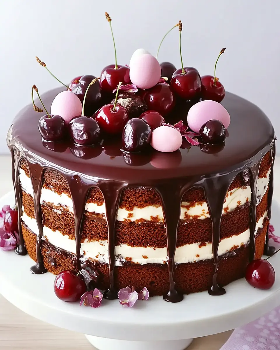 Ostertorte mit Kirschen und Schokolade: Indulgent Easter Delight