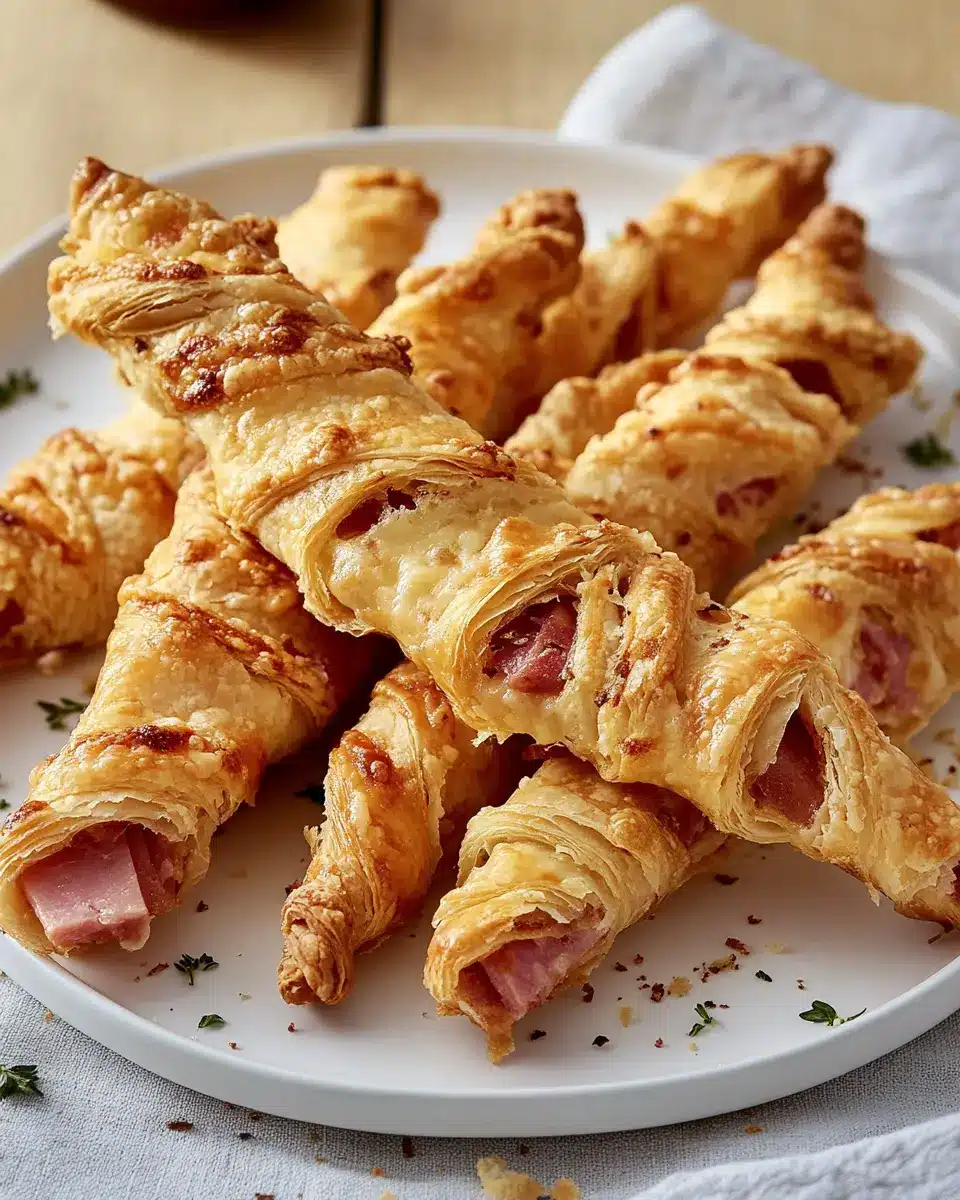 Blätterteig-Stangen mit Schinken und Käse: Irresistibly Crispy Delight