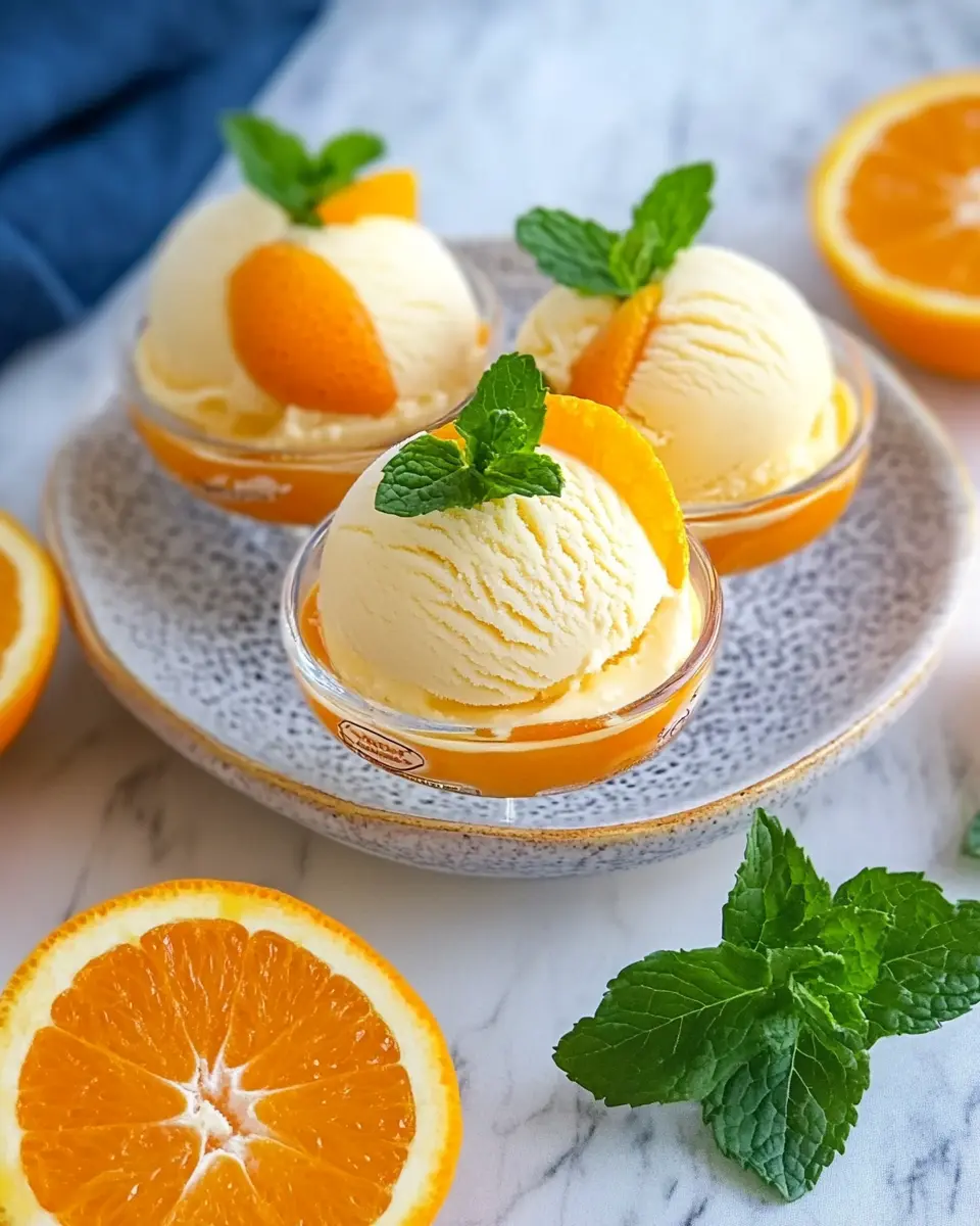 Cremiges Aperol Orangen Eis: Indulge in a Zesty Delight
