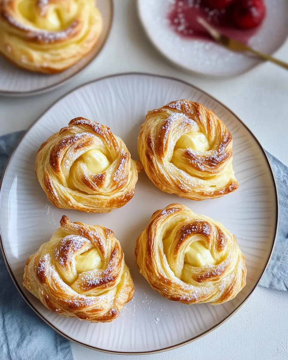 Einfache Puddingteilchen mit Blätterteig: Irresistibly Flaky Delight