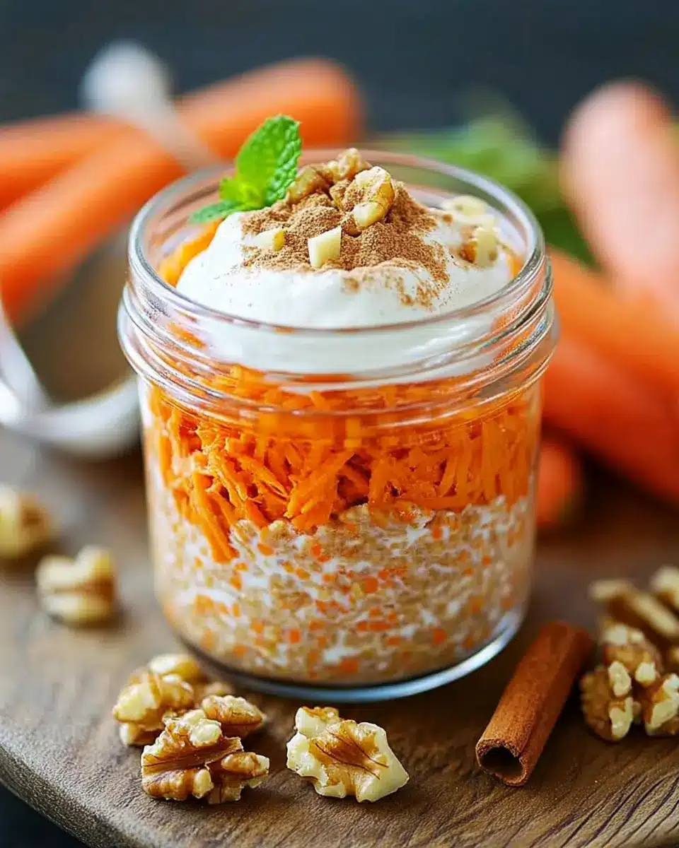 Carrot Cake Overnight Oats: Indulge in Breakfast Bliss