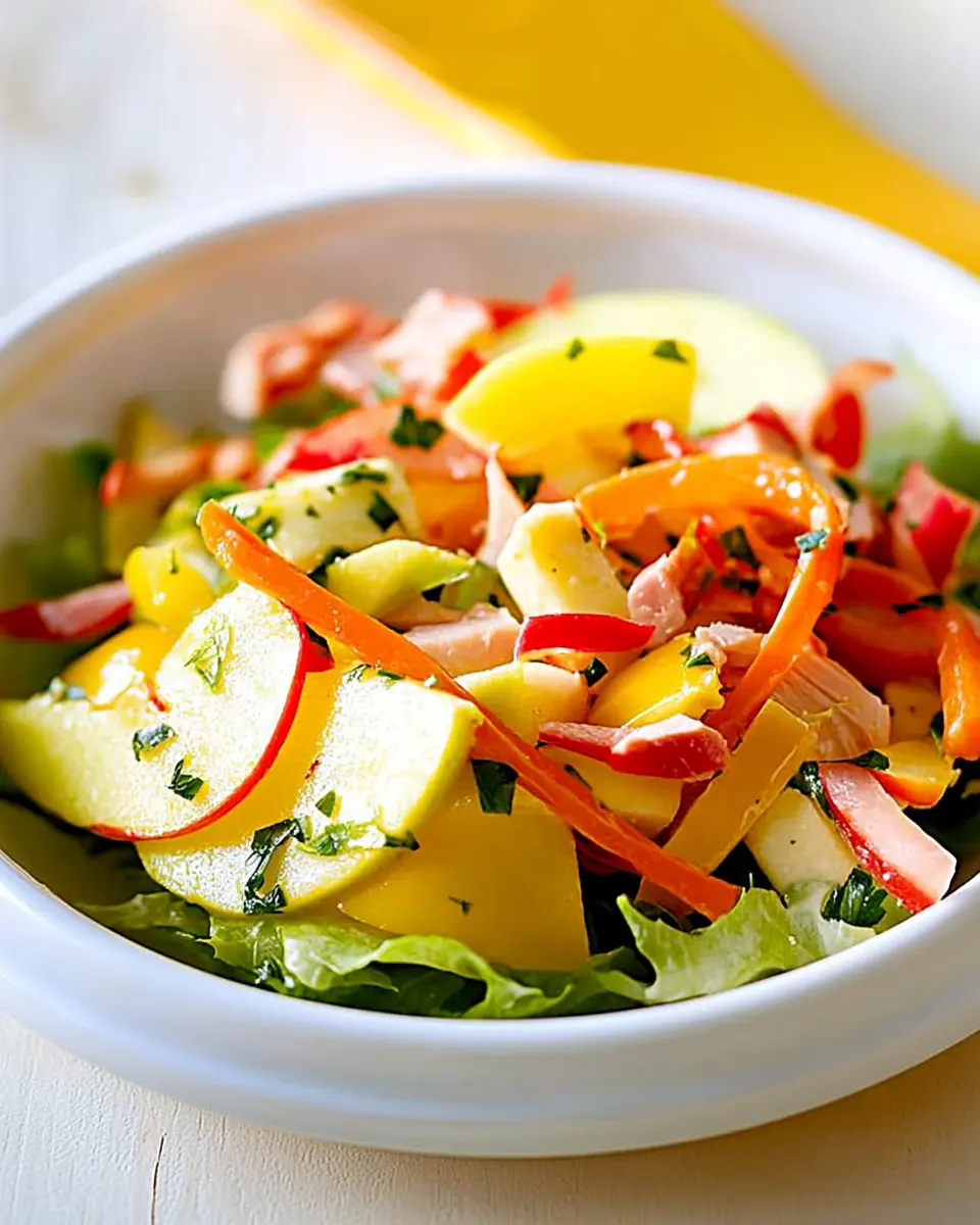 Apfel-Paprika-Salat mit Räucherpute: A Flavorful Escape