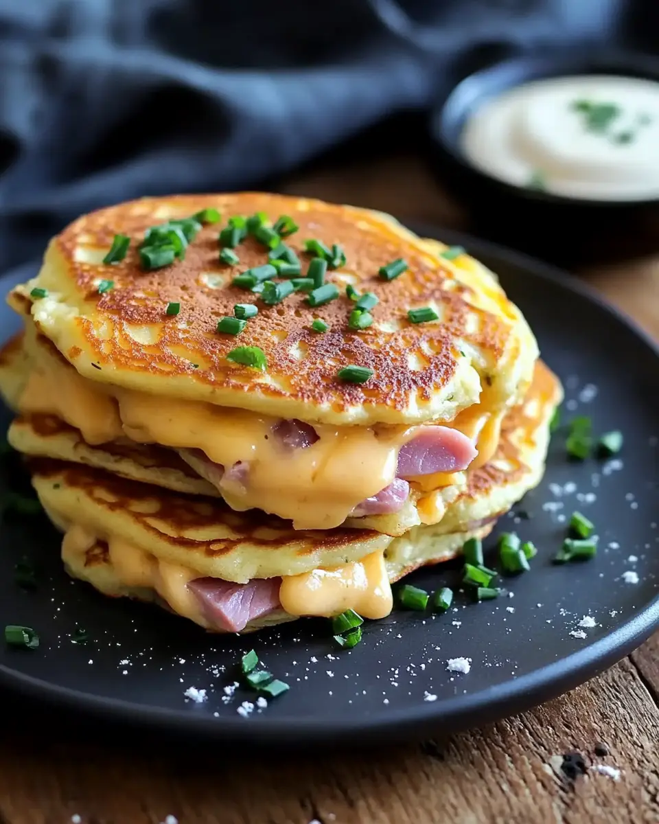 Pfannkuchen mit Käse und Schinken: Einfaches Rezept zum Verlieben