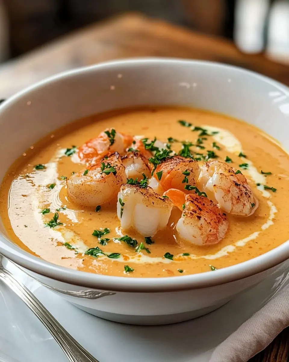 Reiche Meeresfrüchte-Bisque: Indulge in Oceanic Comfort