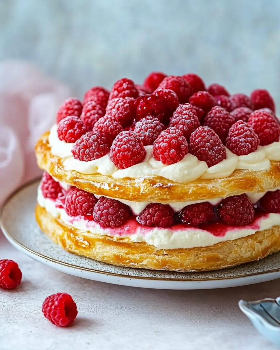 Einfache Windbeuteltorte mit Himbeeren: Immer gelingt, köstlich!