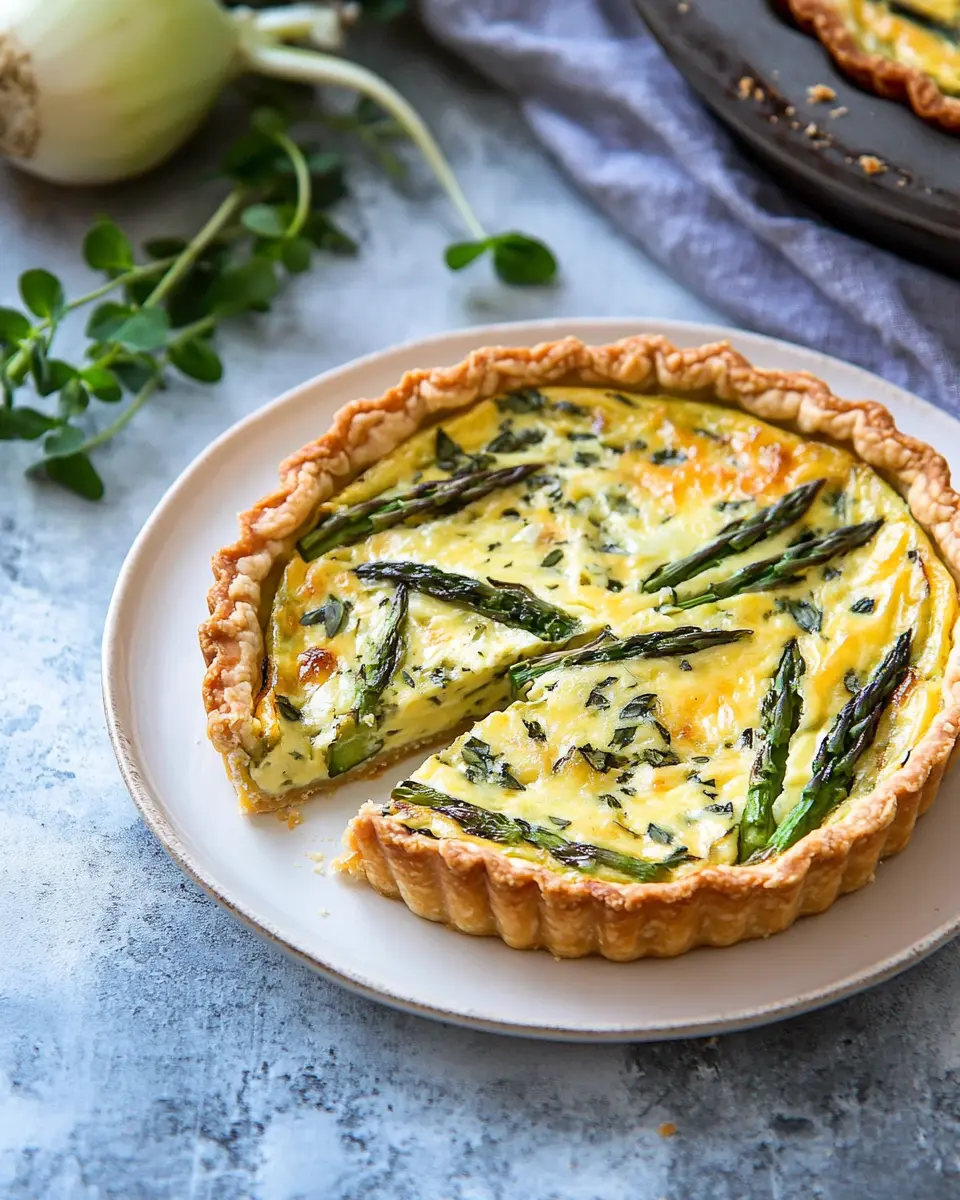 Quiche mit grünem Spargel und Kohlrabi: The Best Spring Delight