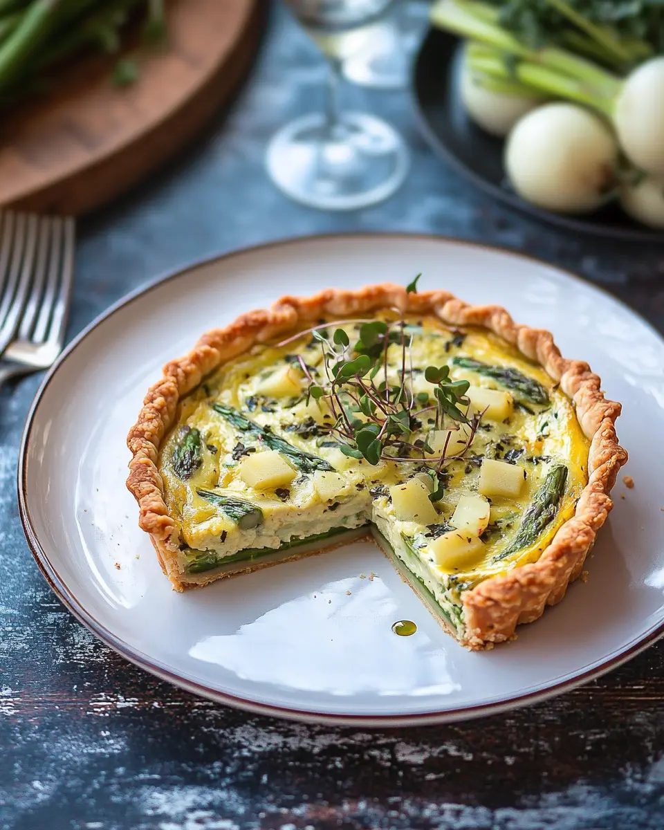 Quiche mit grünem Spargel und Kohlrabi: The Best Spring Delight