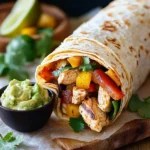Chipotle Chicken Wraps mit Guacamole First Image First Image
