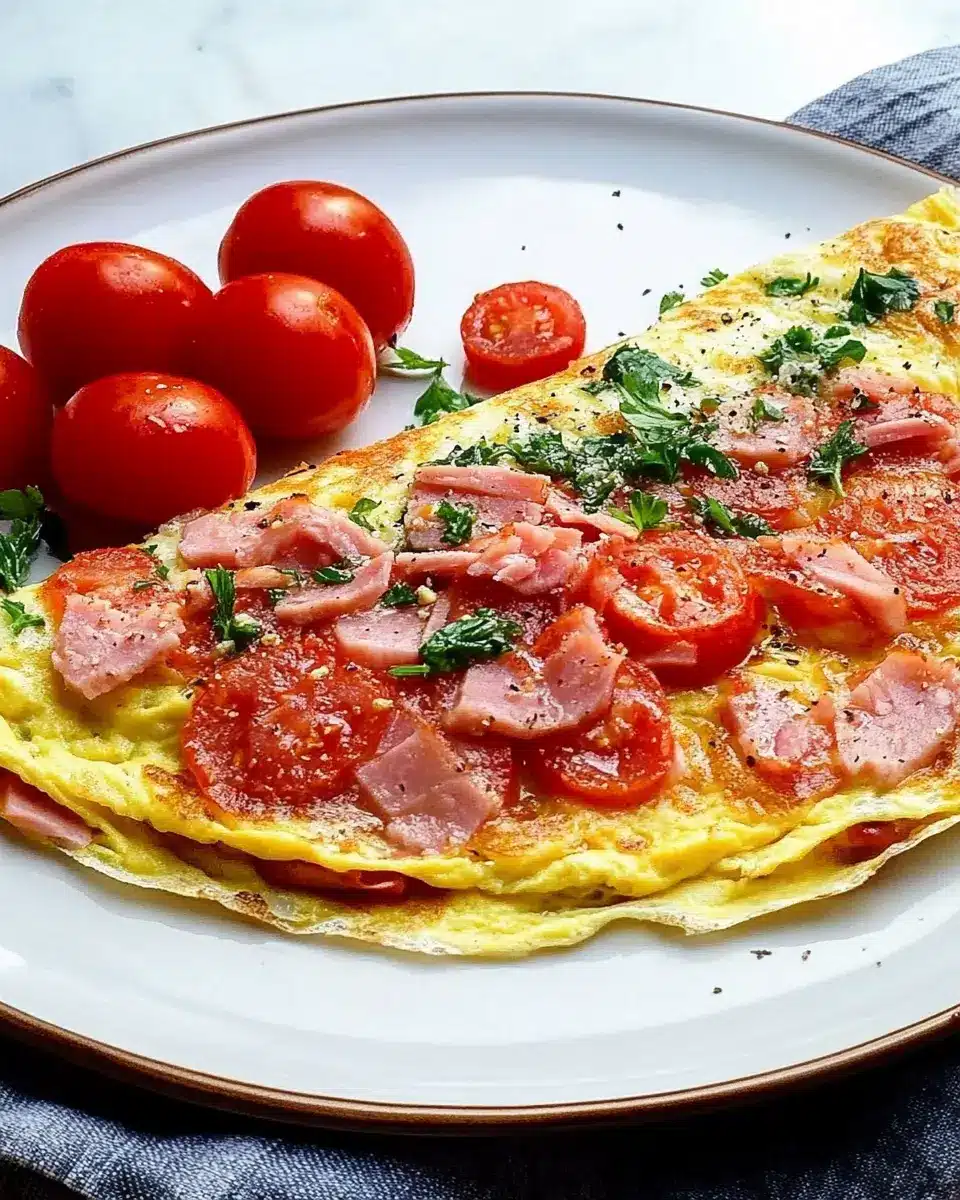 Schinken-Tomaten-Omelett: The Best Creamy Breakfast Delight