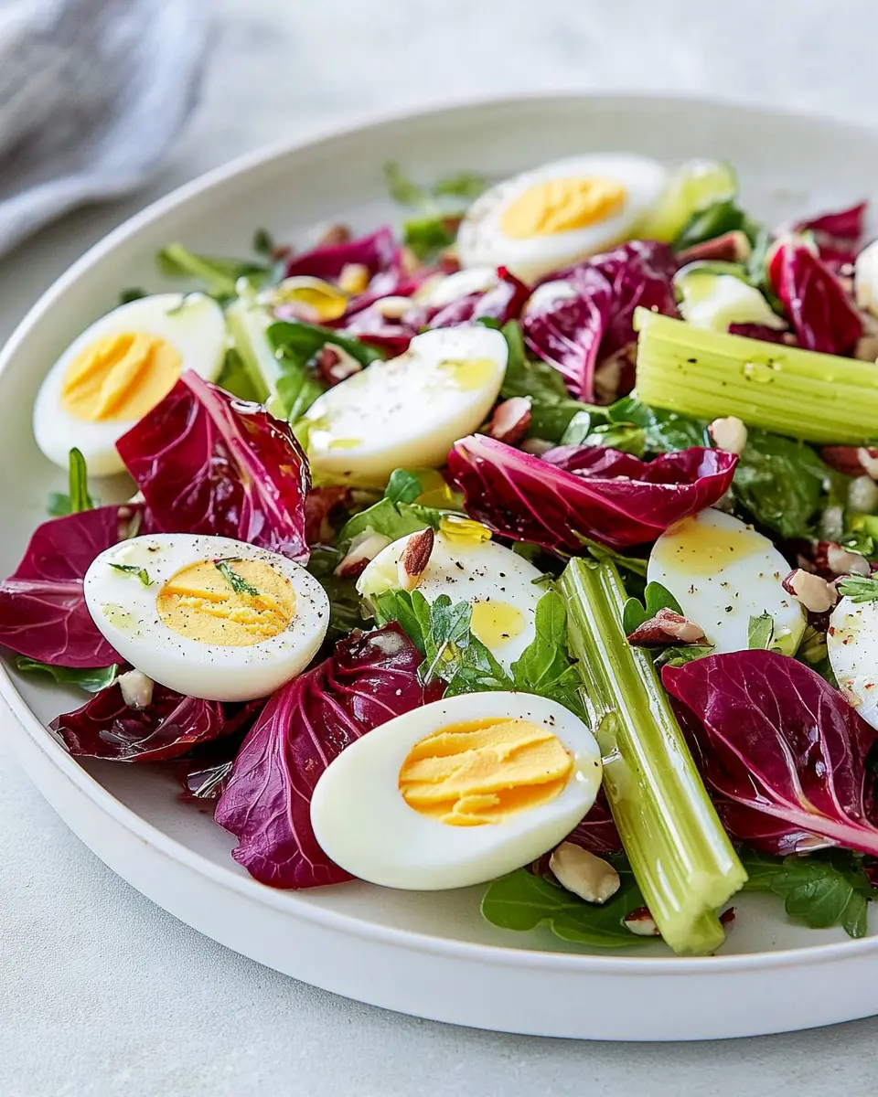 Radicchio-Sellerie-Salat mit Ei: Easy, Bold Flavors to Savor
