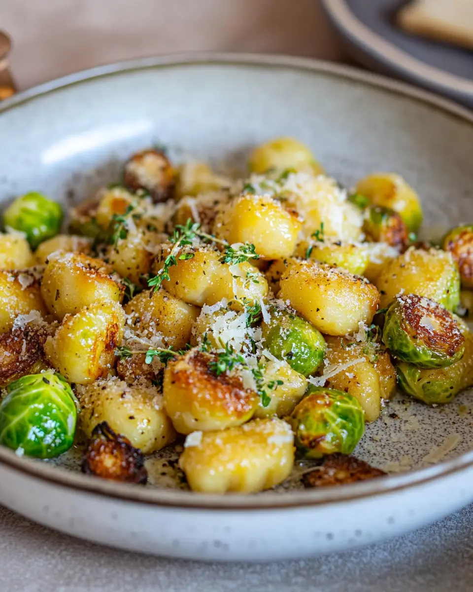 Rosenkohl Gnocchi Pfanne