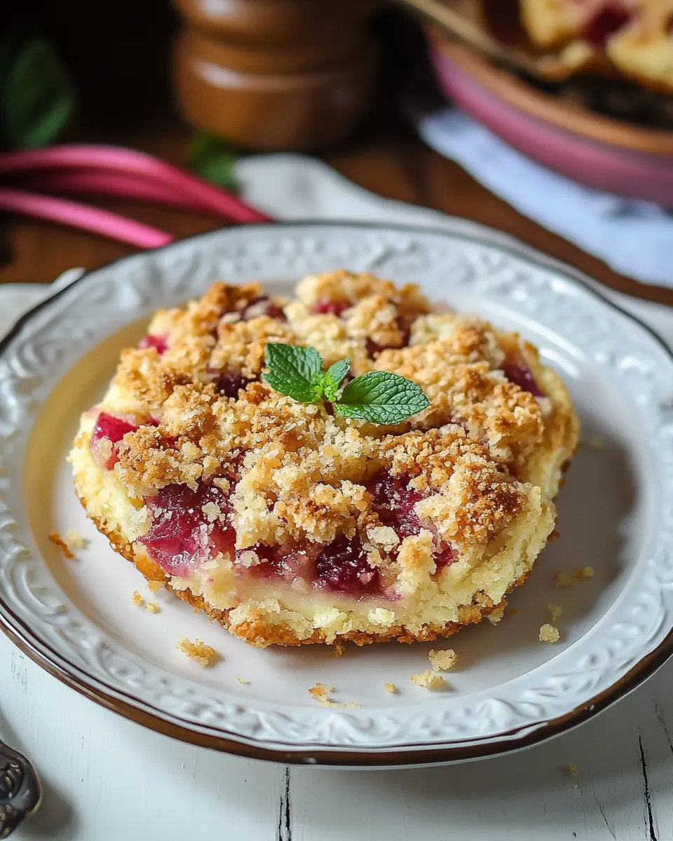 Streuseltaler mit Rhabarber: Irresistibly Light and Fruity Delight