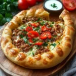 Pide mit Hackfleisch und Käse First Image First Image
