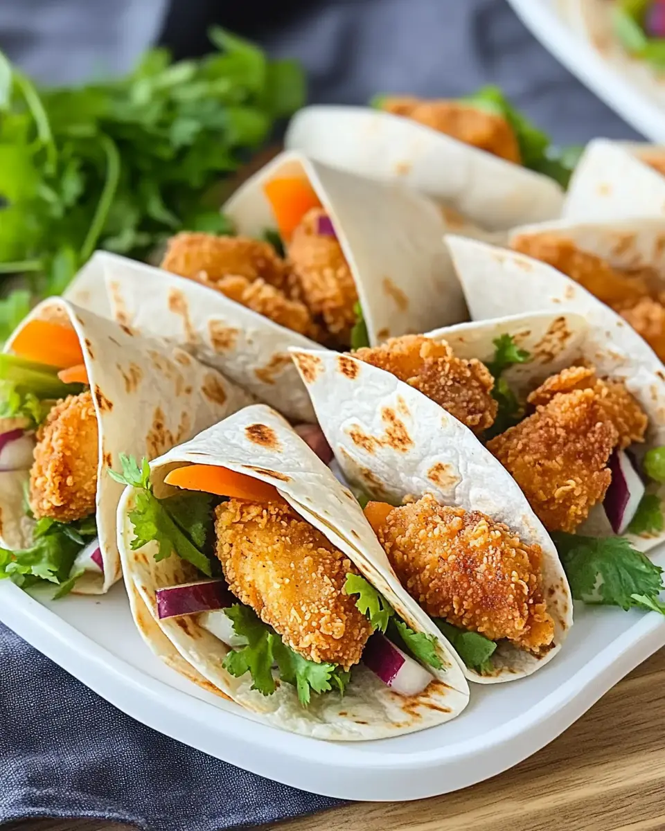 Mini Fried Chicken Wraps First Image First Image