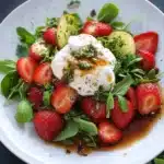 Frühlingssalat mit Erdbeeren und Burrata First Image First Image