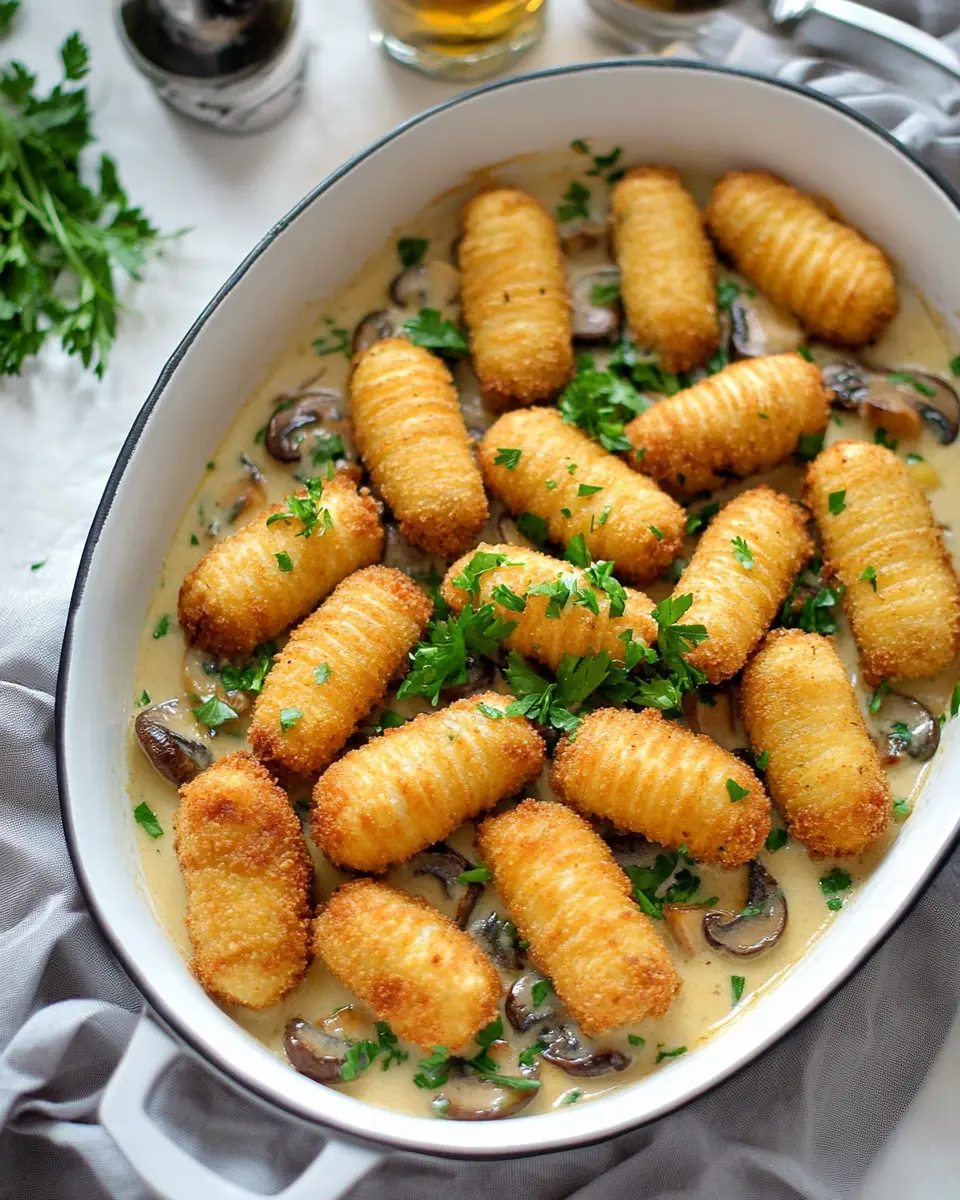 Veggie Krokettenauflauf mit Champignons: The Best Comfort Dish