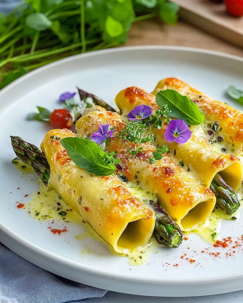 Spargel Cannelloni mit Kräutersauce: A Cozy Indulgence You’ll Love