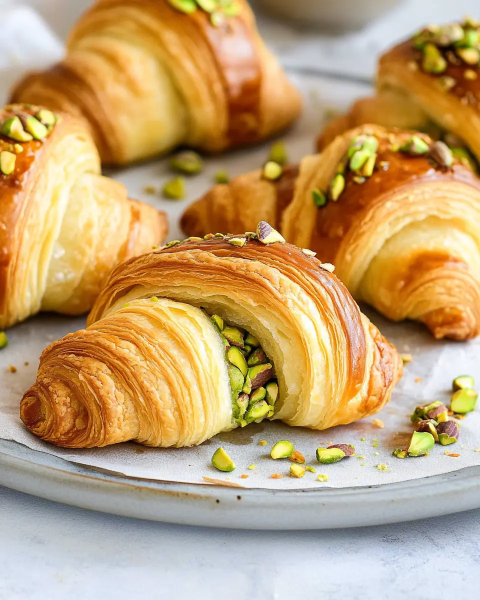 Schnelle Pistazien-Croissants: Irresistibly Creamy Delight