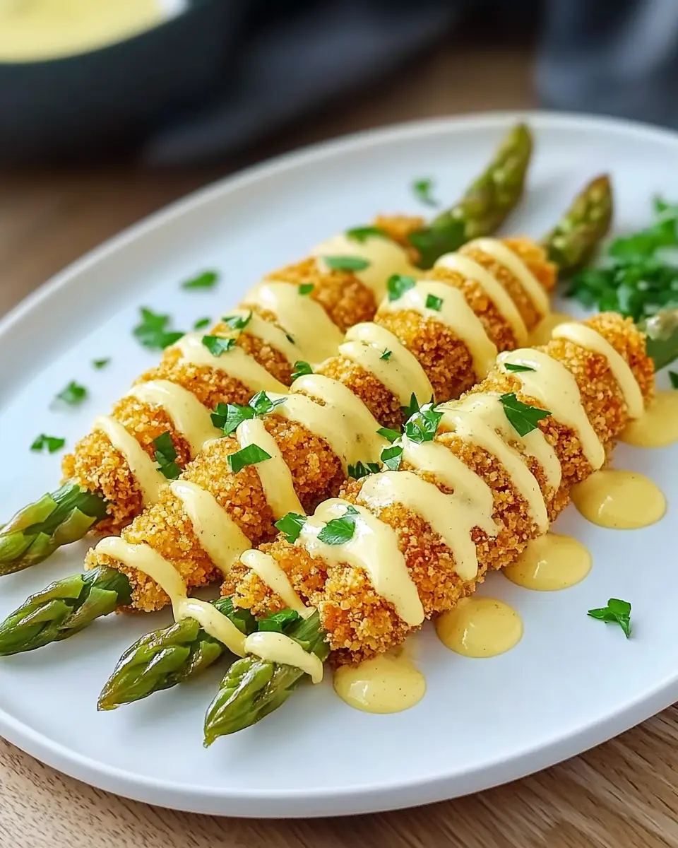 Knuspriger Spargel mit Parmesan Panade und Sauce Hollandaise: The Best Home Treat!