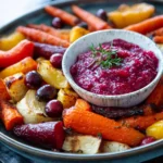 Herbstliches Ofengemüse mit Cranberry-Dip First Image First Image