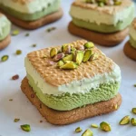 Keks Eis Sandwich mit Pistazie First Image First Image