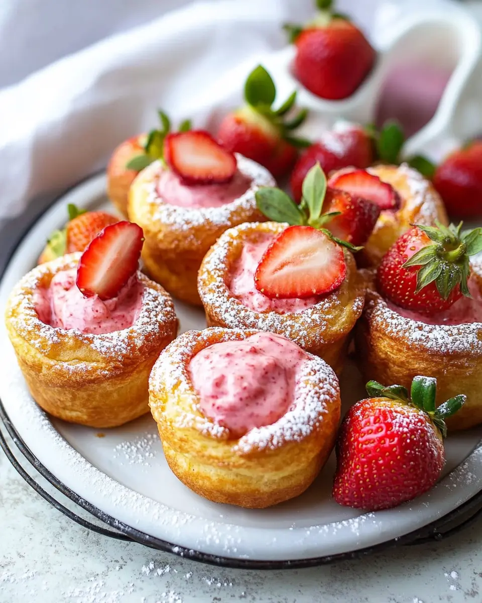 Popovers mit Rhabarber Curd & Erdbeeren: Irresistibly Sweet Delight