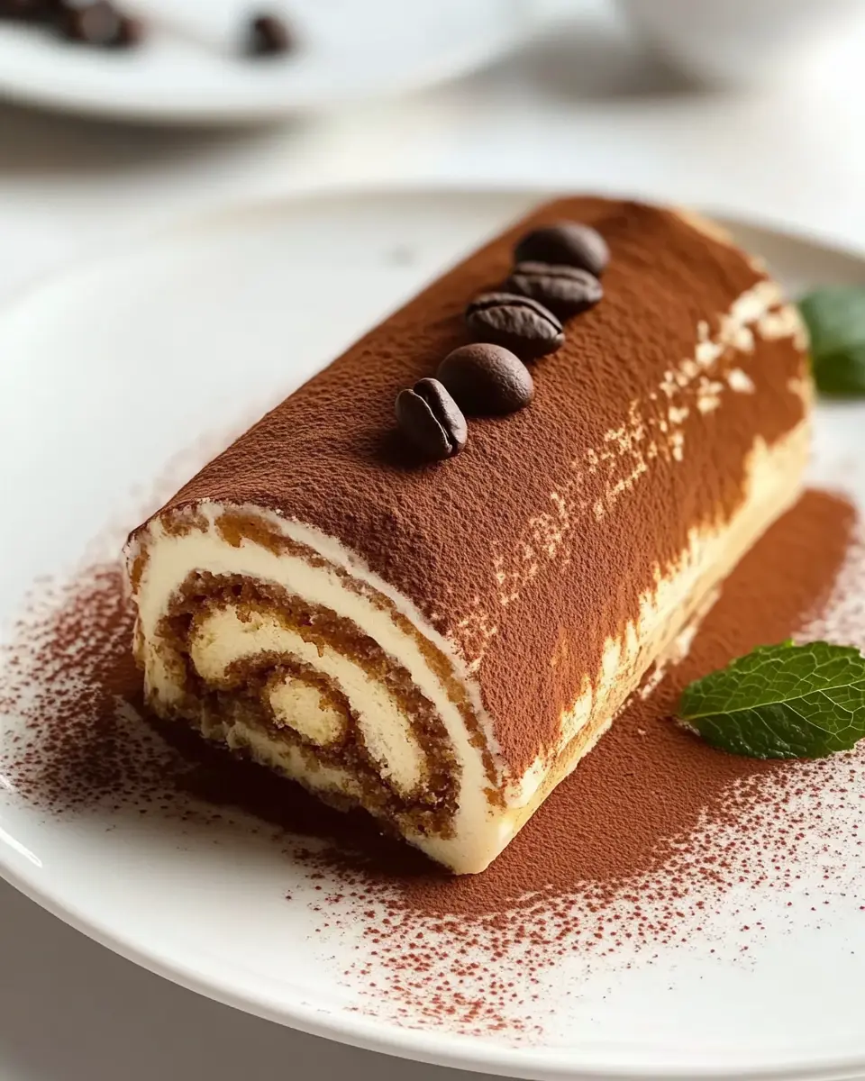 Tiramisu-Rolle ohne Backen: Irresistibly Creamy Delight
