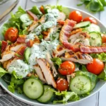 Bacon Chicken Salad mit Kräuter-Joghurt-Dressing First Image First Image