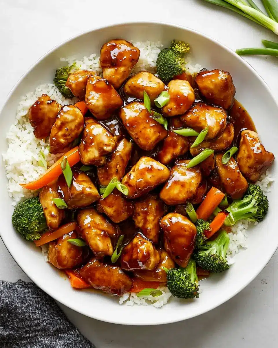 Honey Garlic Chicken mit Gemüsepfanne: Irresistibly Flavorful Delight