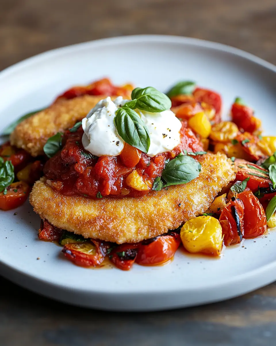 Italienische Basilikum-Hähnchenschnitzel: Juicy Tomato Bliss