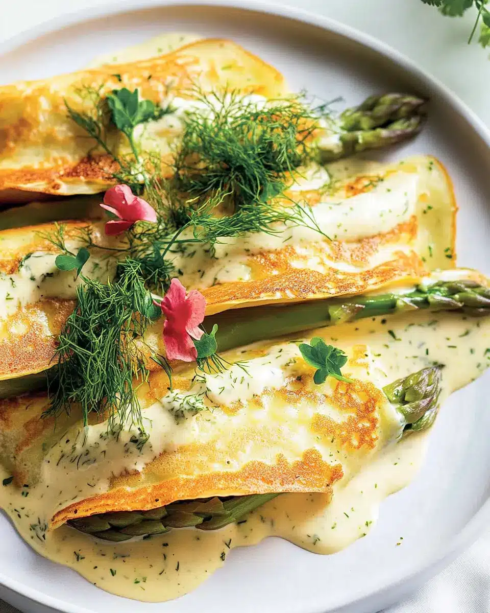 Spargel-Lachs-Crespelle: Irresistibly Creamy and Flavorful!