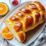 Veganer Hefezopf mit Orange First Image First Image