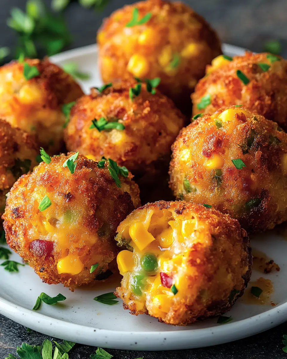 Mais-Käse-Gemüsebällchen: Irresistibly Cheesy & Delightful!