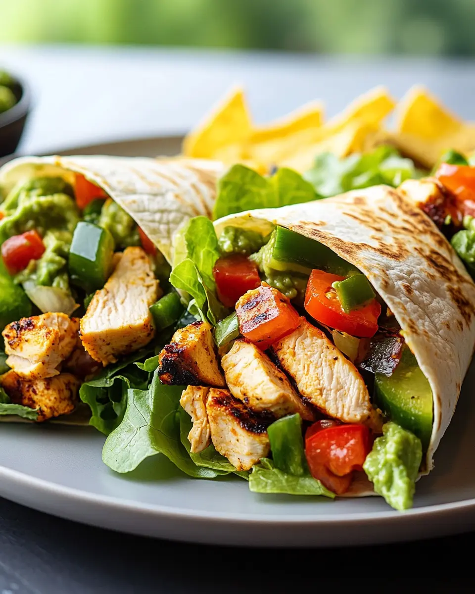 Hähnchen-Taco-Salat-Wraps: Easy, Flavorful Fun for Dinner