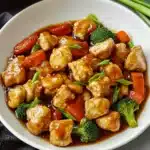 Honey Garlic Chicken mit Gemüsepfanne First Image First Image