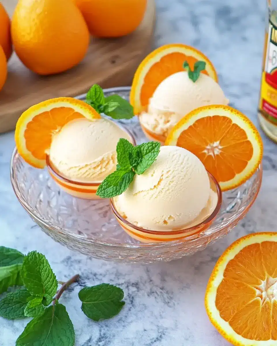 Cremiges Aperol Orangen Eis: Indulge in a Zesty Delight