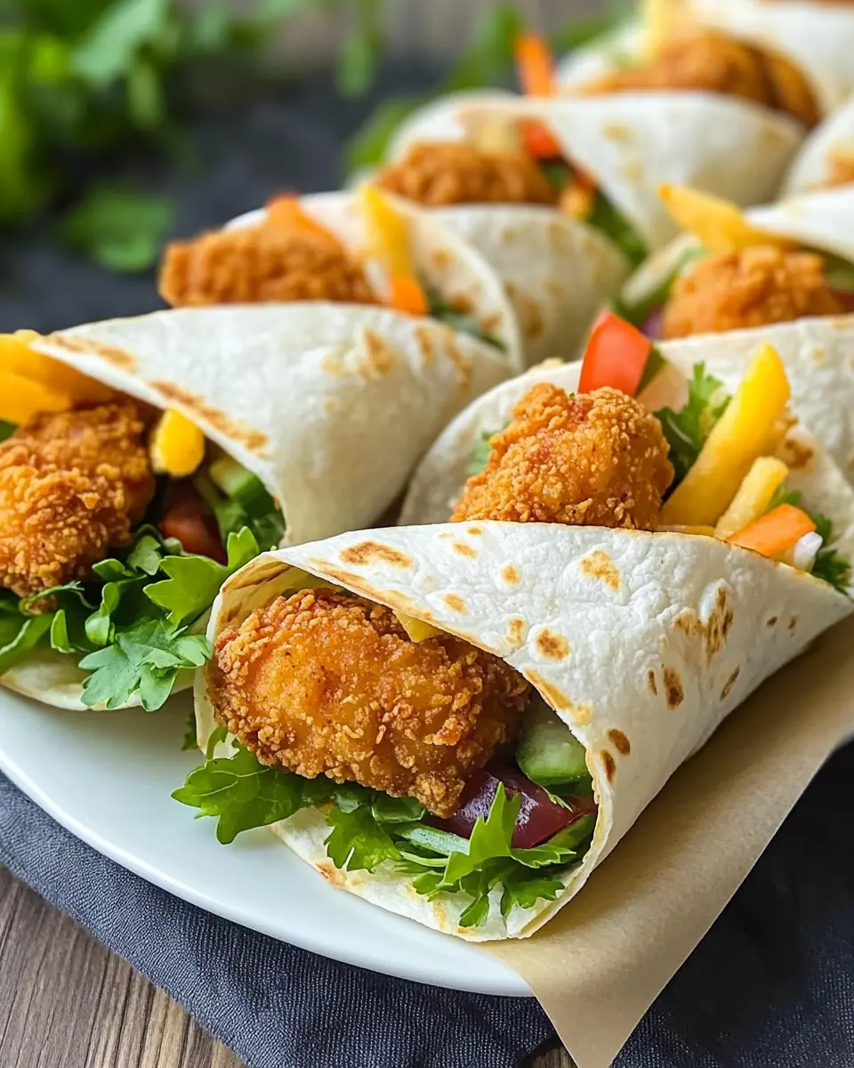 Mini Fried Chicken Wraps That'll Make You Forget Fast Food