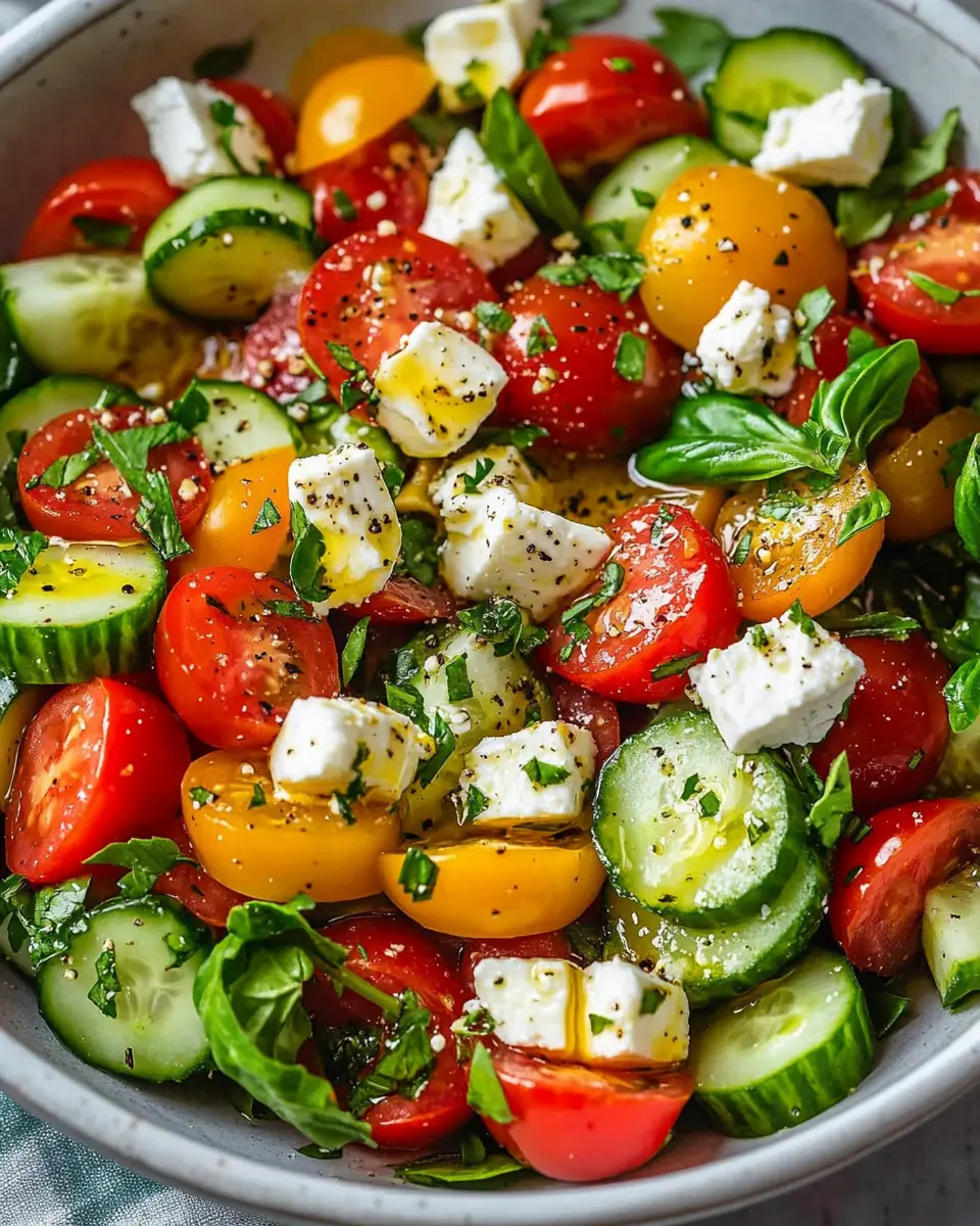 Leichter mediterraner Salat: Unvergleichlich frisch und lecker