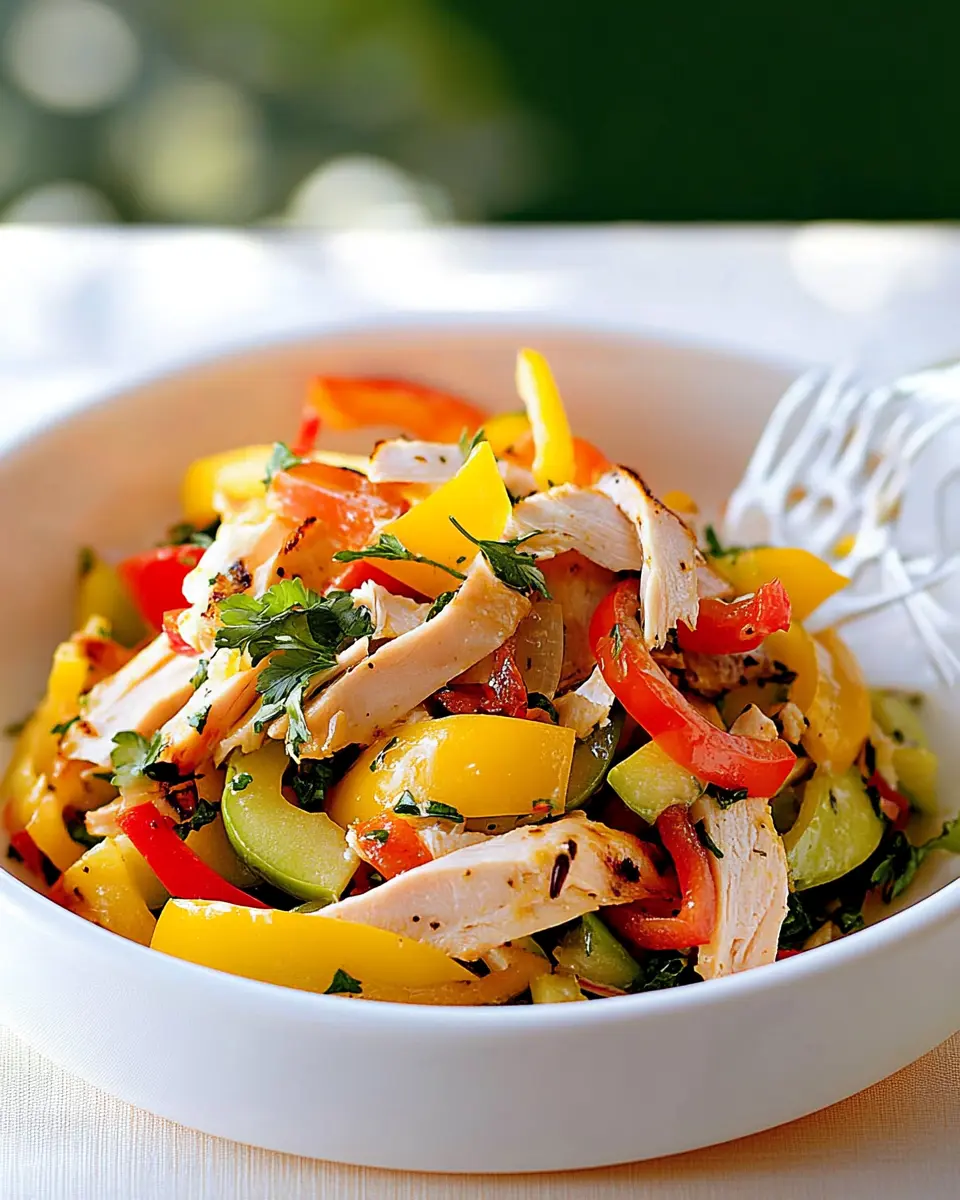 Apfel-Paprika-Salat mit Räucherpute: A Flavorful Escape