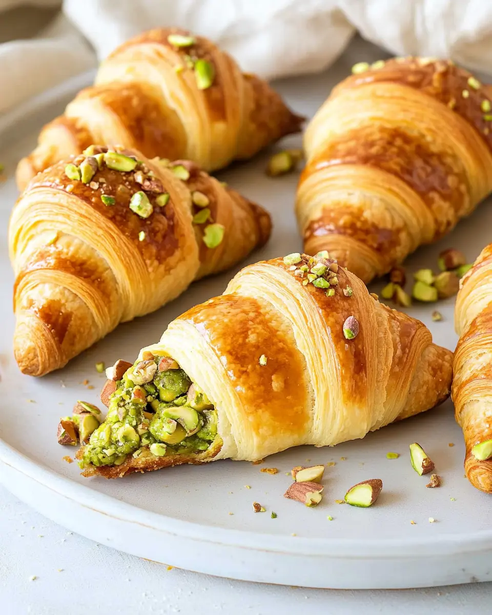 Schnelle Pistazien-Croissants: Irresistibly Creamy Delight