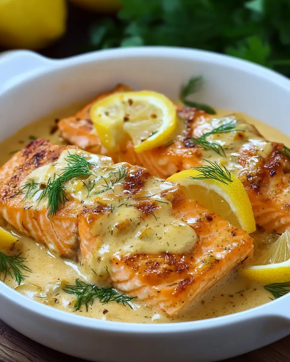 Lachs Sahne Gratin