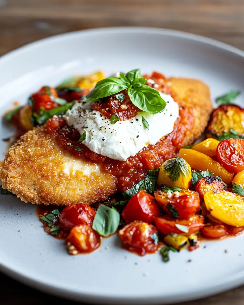Italienische Basilikum-Hähnchenschnitzel: Juicy Tomato Bliss