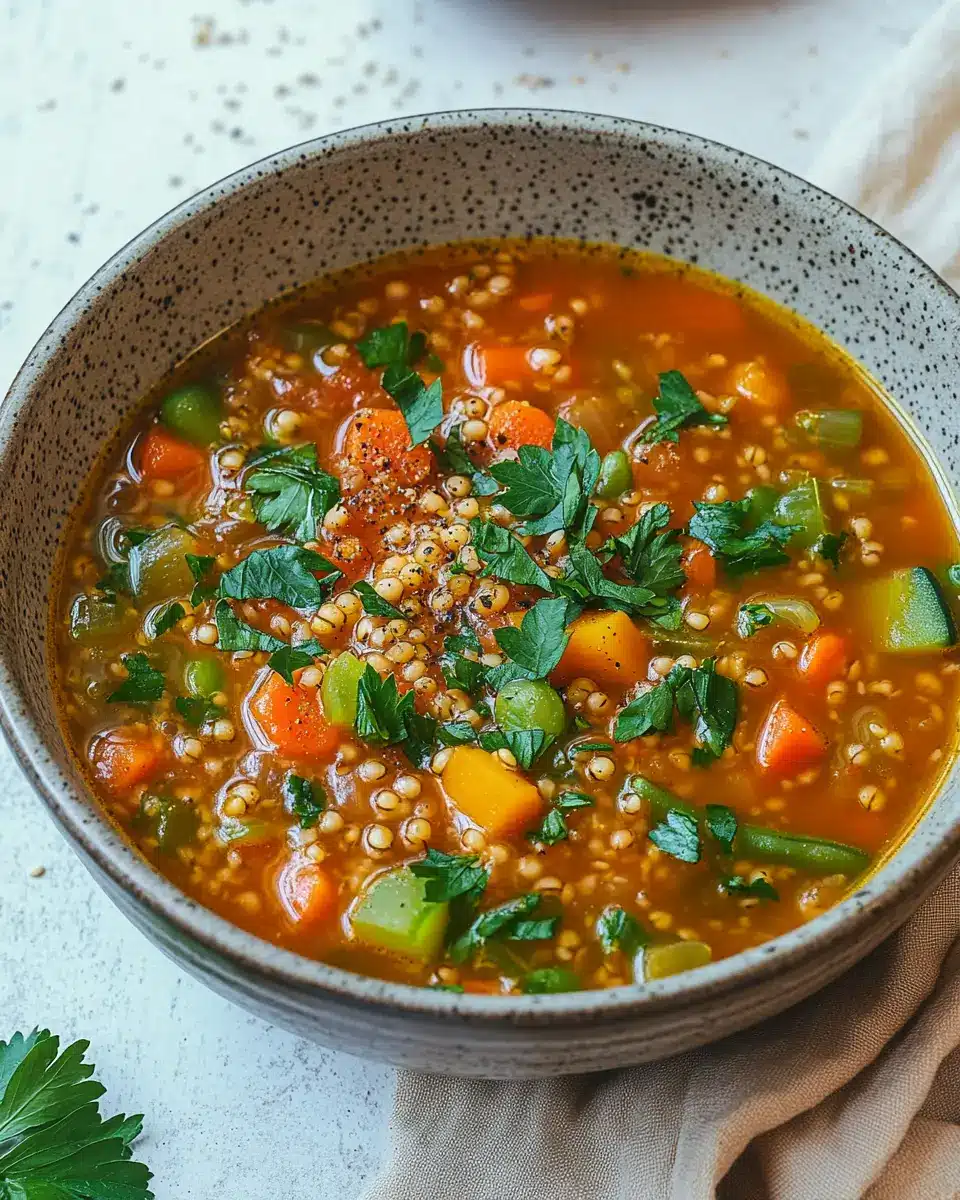 Gemüsesuppe mit Buchweizen: The Best Vegan Comfort Soup