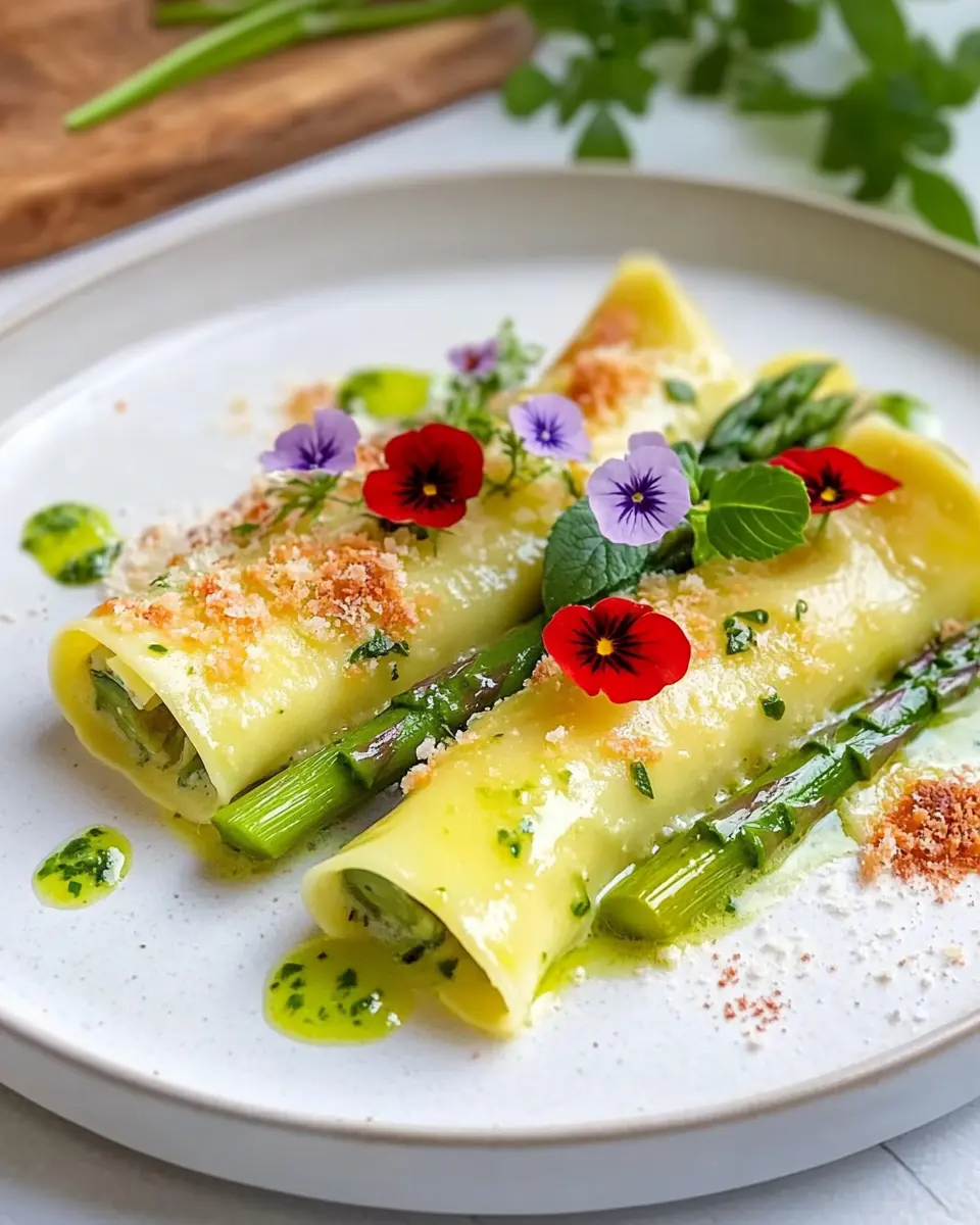 Spargel Cannelloni mit Kräutersauce: A Cozy Indulgence You’ll Love
